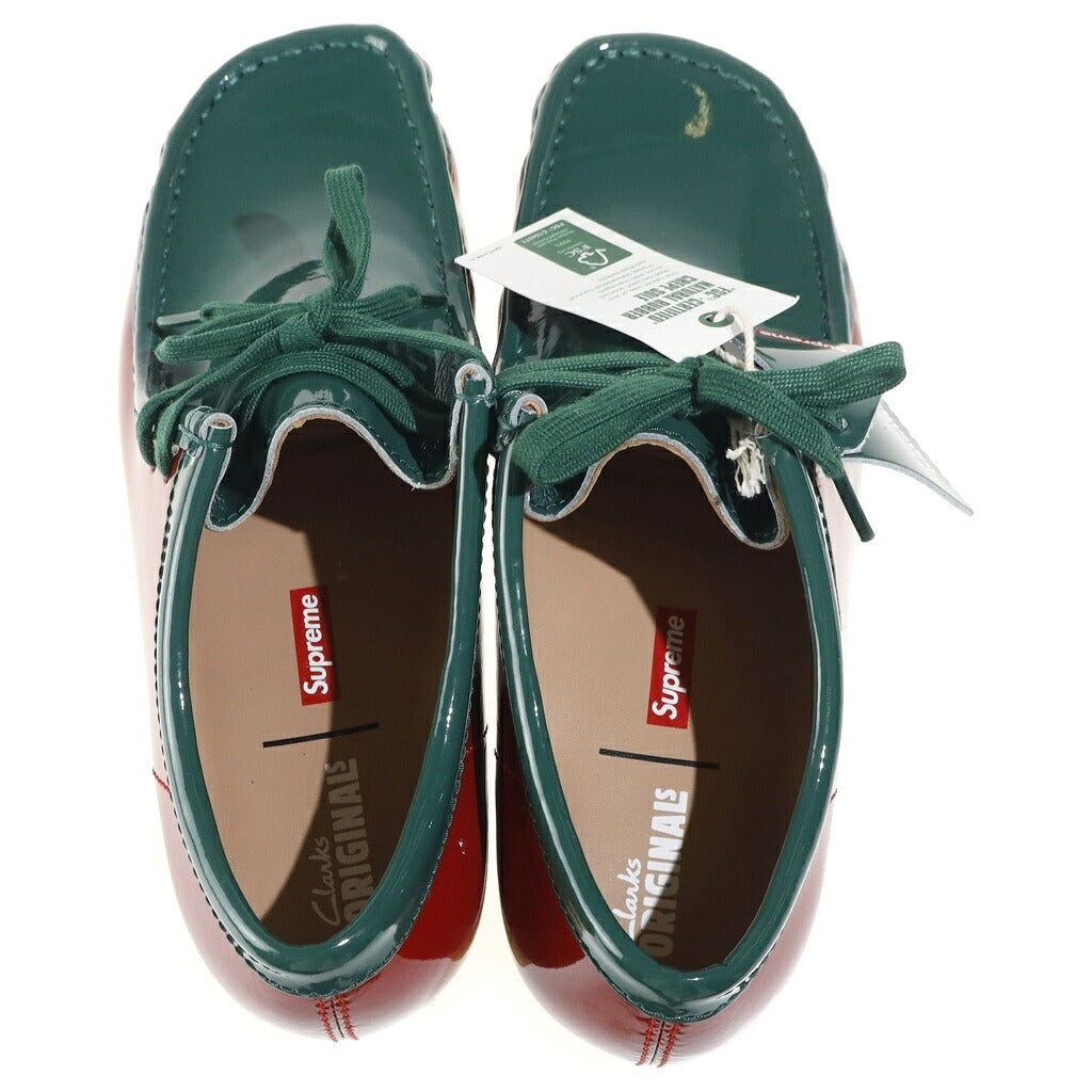 SUPREME(シュプリーム) 24SS ×Clarks Patent Leather Wallabee Multicolor パテントレザー ワラビー モカシンシューズ マルチカラー