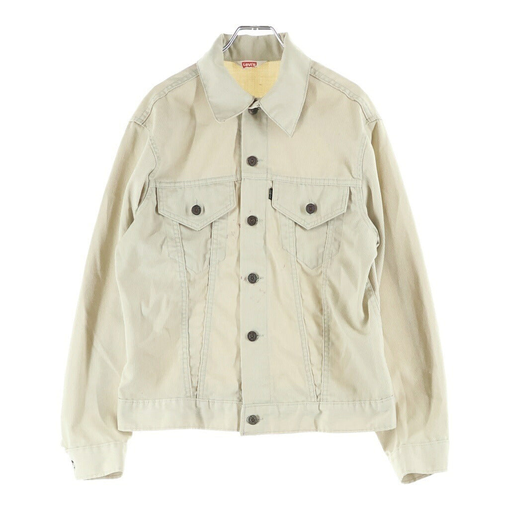 Levi's(リーバイス) VINTAGE 70s BIGE ピケ 黒タブ トラッカージャケット ベージュ