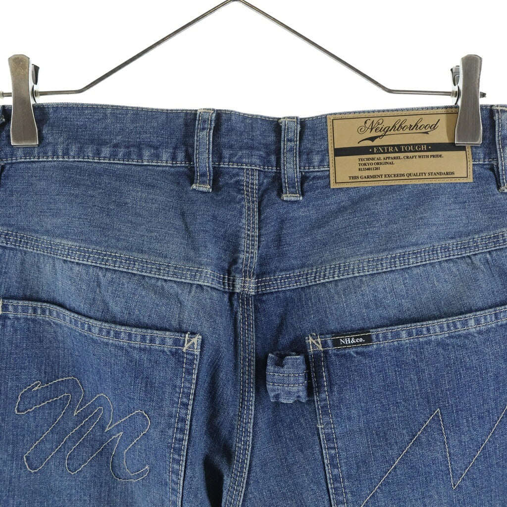 NEIGHBORHOOD(ネイバーフッド) 26SS ×M&M WASHED DENIM PAINTER PANTS 262AQMMN-PTM01 ワイドデニム インディゴ
