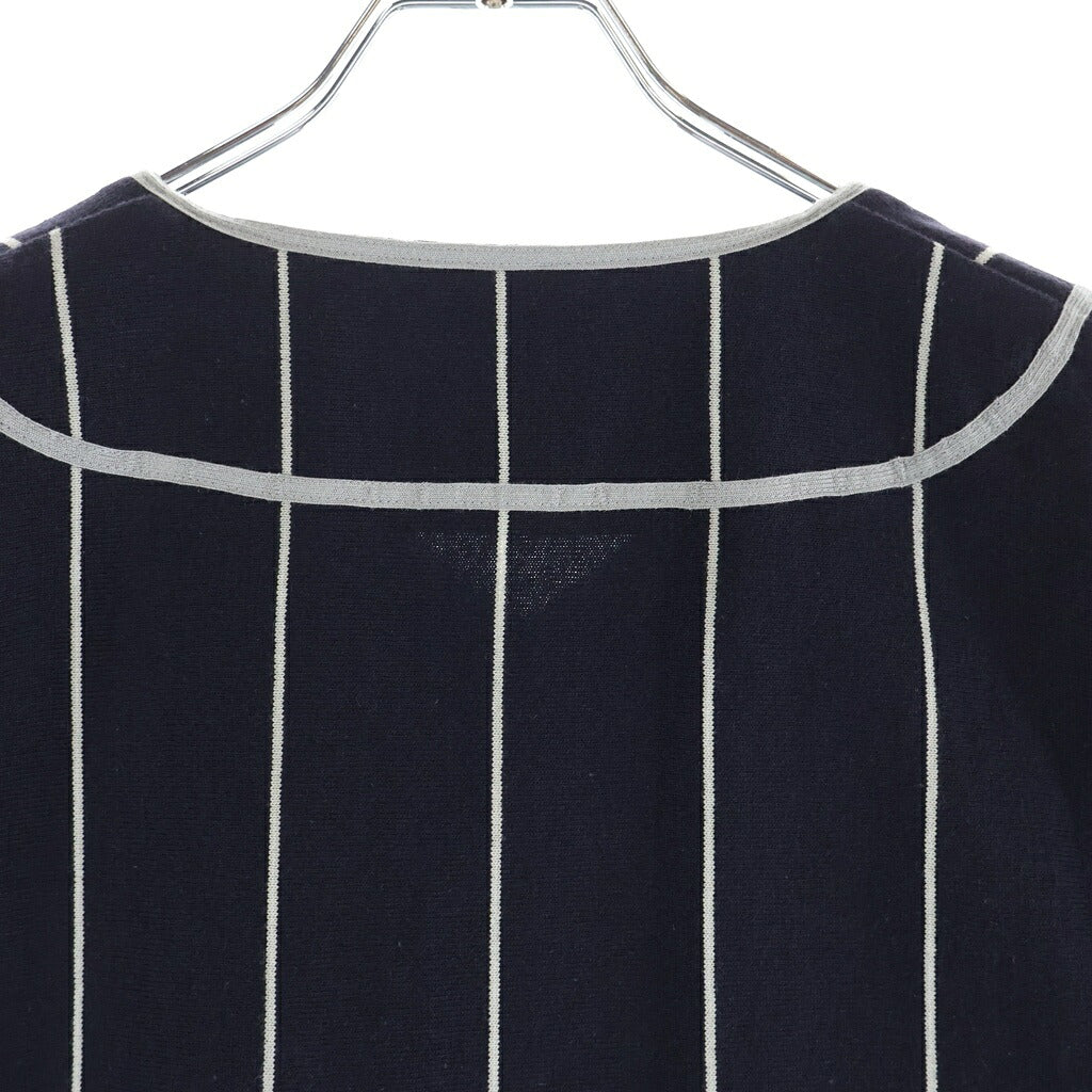 WTAPS(ダブルタップス) 25SS LEAGUE/SS/COTTON 251ATDT-CSM26 ベースボールシャツ ストライプ ネイビー