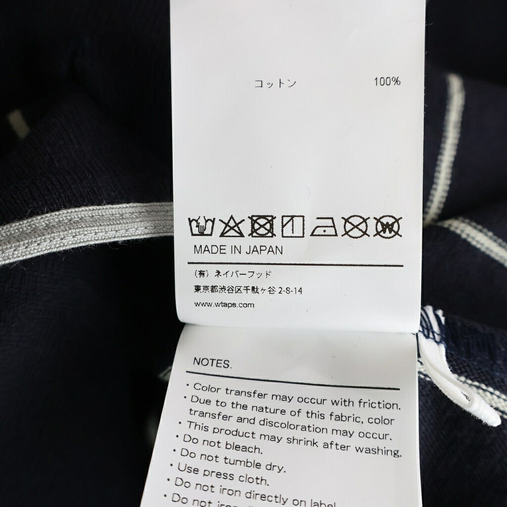 WTAPS(ダブルタップス) 25SS LEAGUE/SS/COTTON 251ATDT-CSM26 ベースボールシャツ ストライプ ネイビー