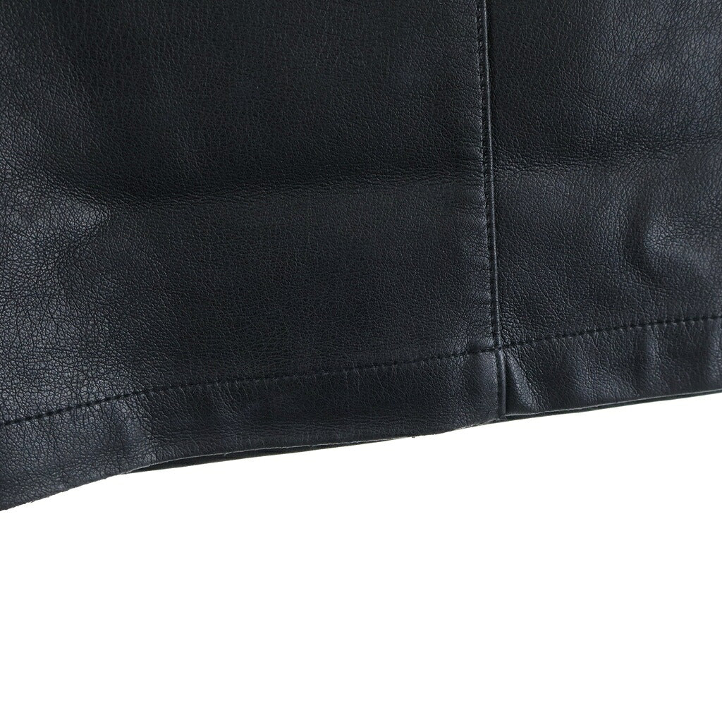LAST NEST(ラスト ネスト) Baggy Leather Cargo Pants バギーレザー カーゴパンツ ブラック