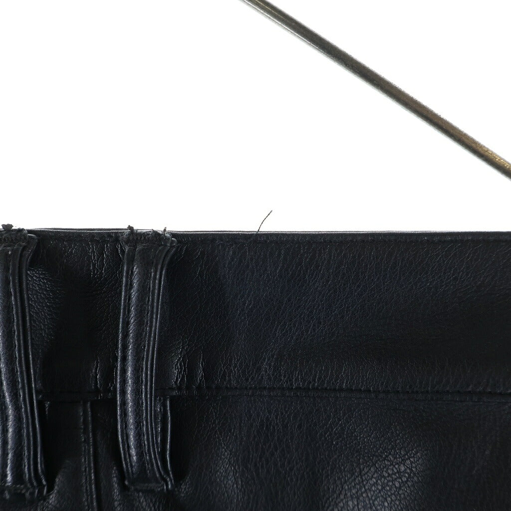 LAST NEST(ラスト ネスト) Baggy Leather Cargo Pants バギーレザー カーゴパンツ ブラック