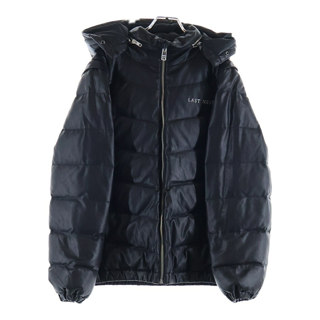 LAST NEST(ラスト ネスト) Down Leather Jacket V2 レザー ダウンジャケット ブラック