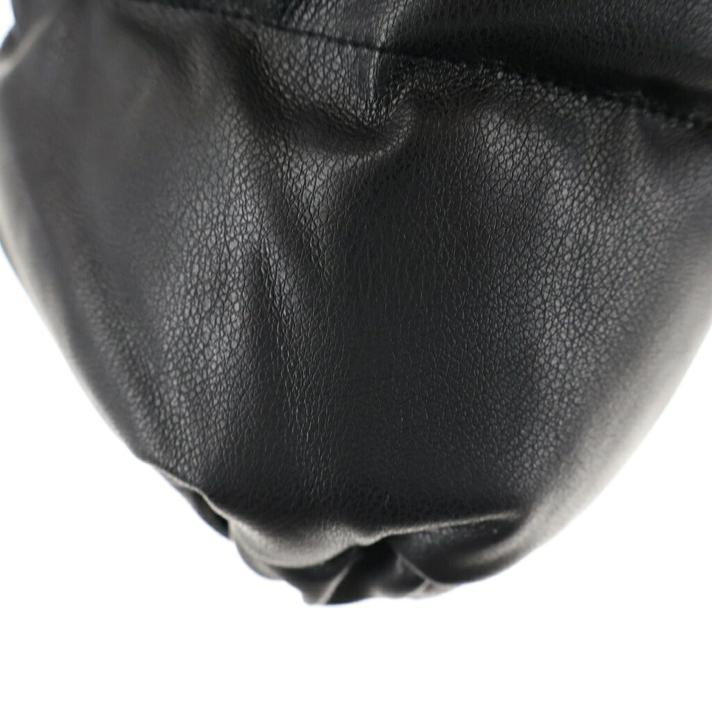 LAST NEST(ラスト ネスト) Down Leather Jacket V2 レザー ダウンジャケット ブラック