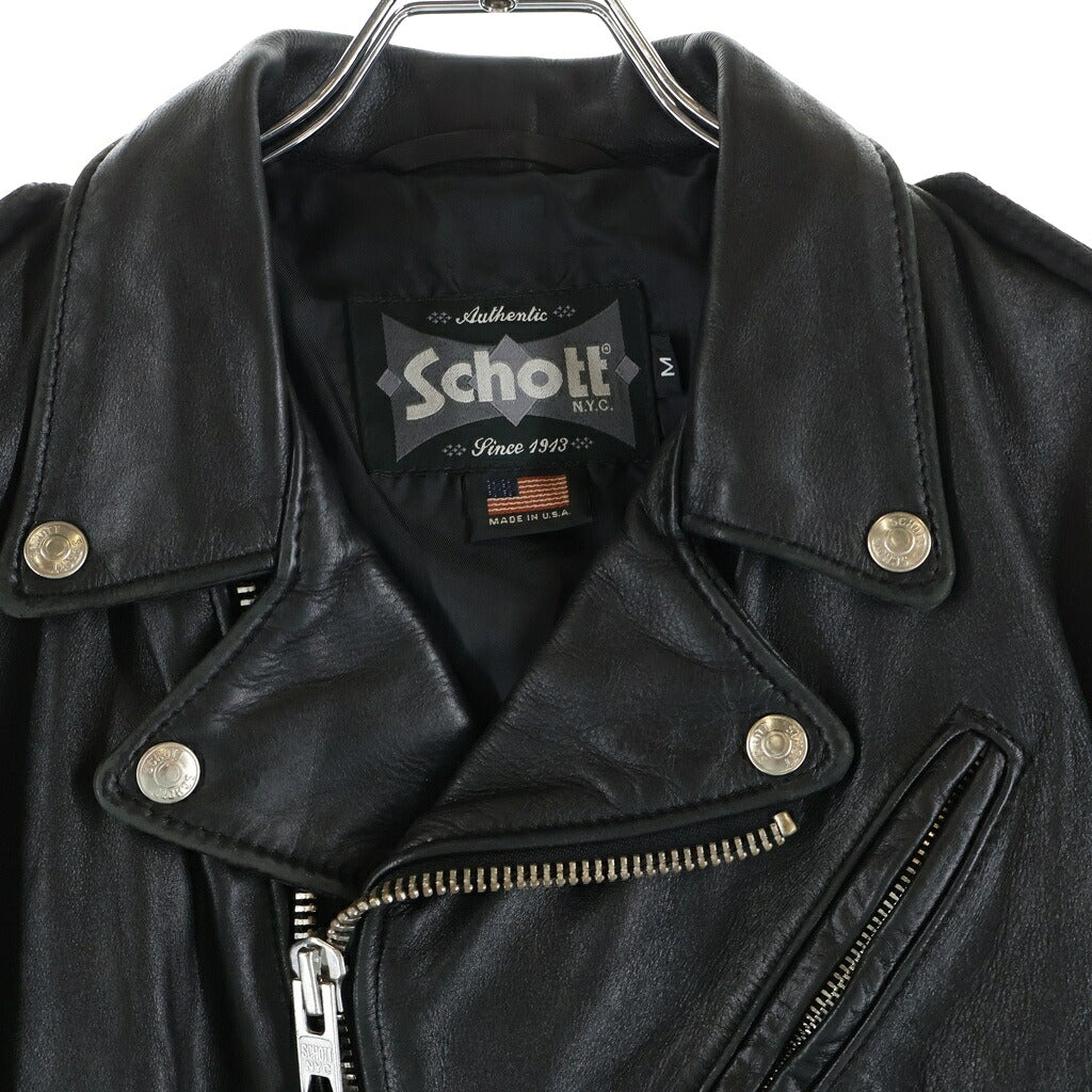 SCHOTT(ショット) アーム プリント ダブルライダース ジャケット ブラック レディース 626VNW