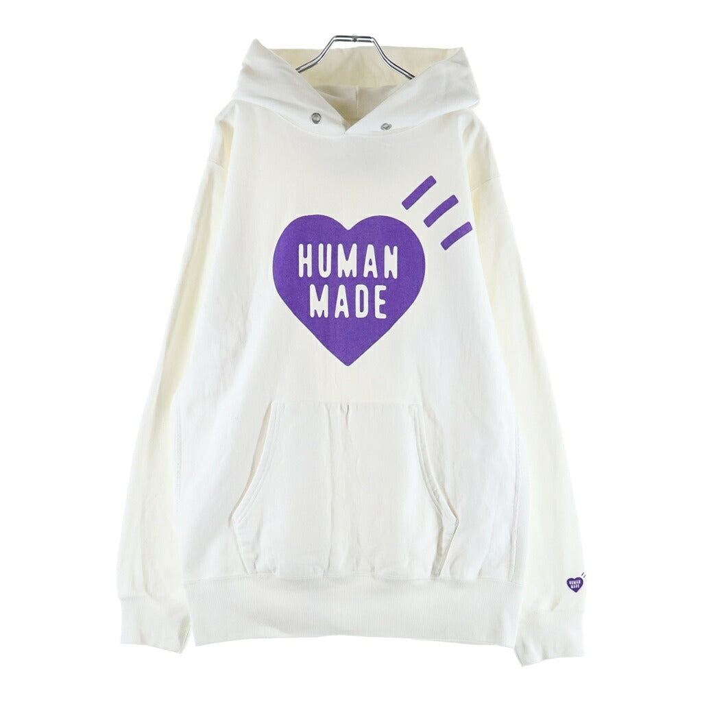 HUMAN MADE(ヒューマンメイド) 24AW HEART HEAVY WEIGHT HOODIE ハートロゴ HM28CS056 プルオーバーパーカー ホワイト