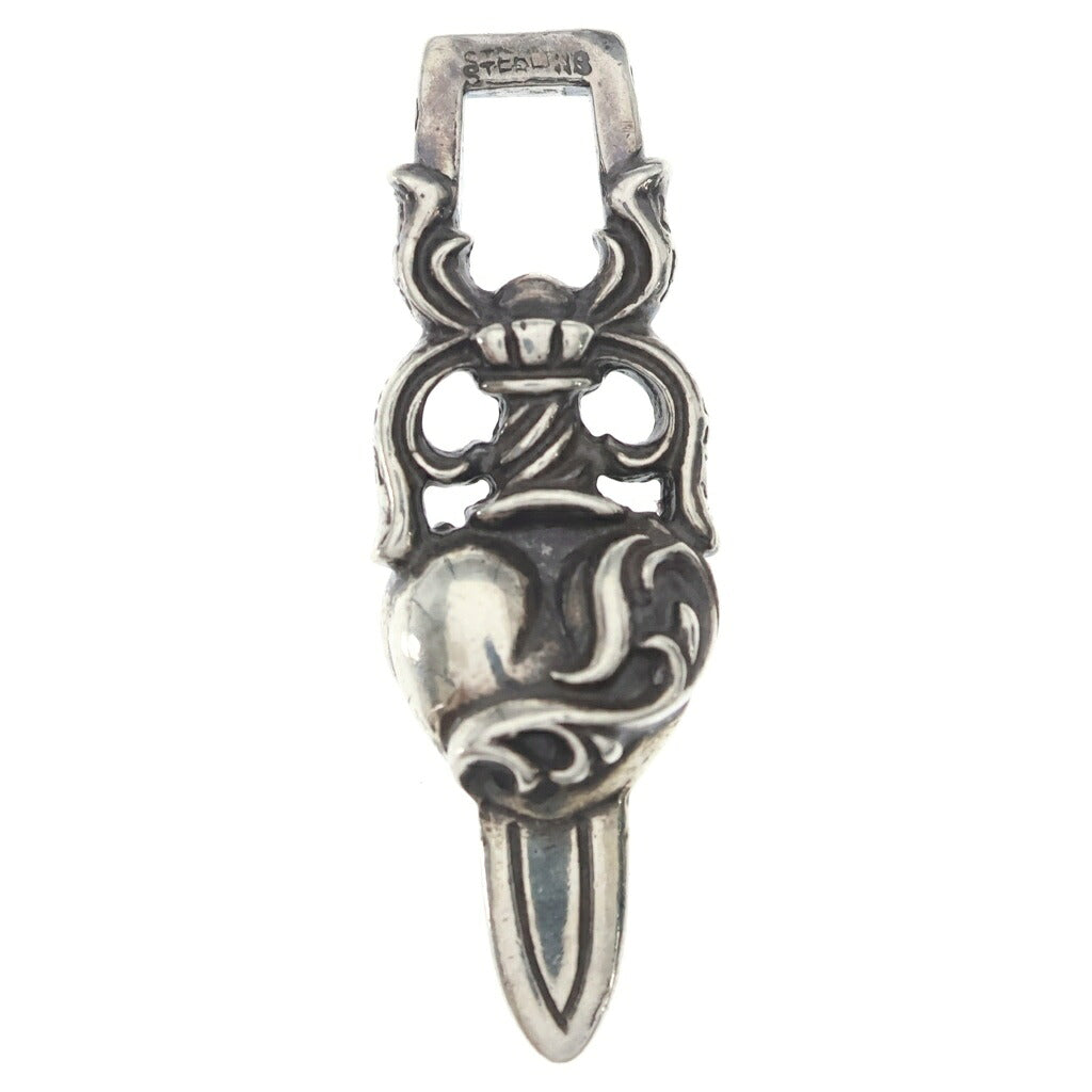 CHROME HEARTS(クロムハーツ) DAGGER HEART ダガーハート ペンダントトップ シルバー BCA243