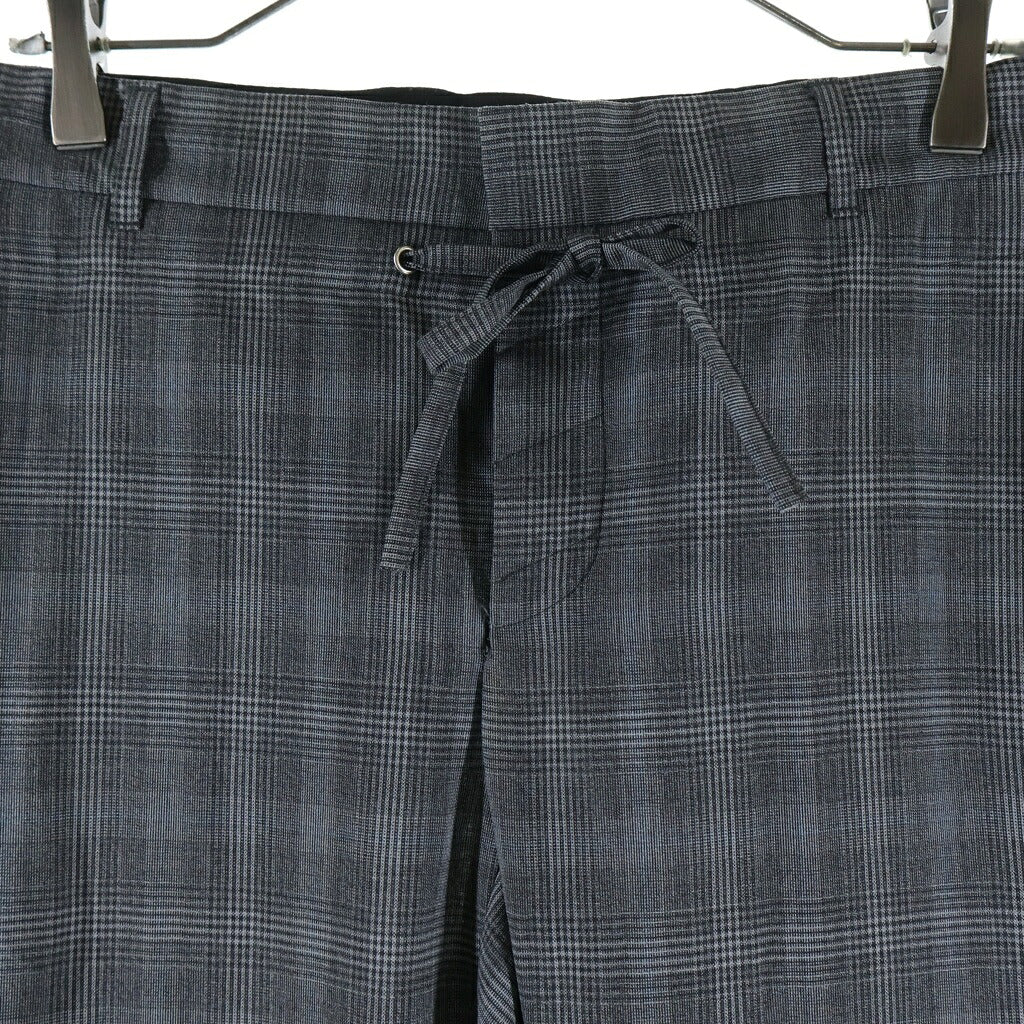 KRIS VAN ASSCHE(クリス ヴァン アッシュ) サイドライン グレンチェック ストレート スラックス グレー