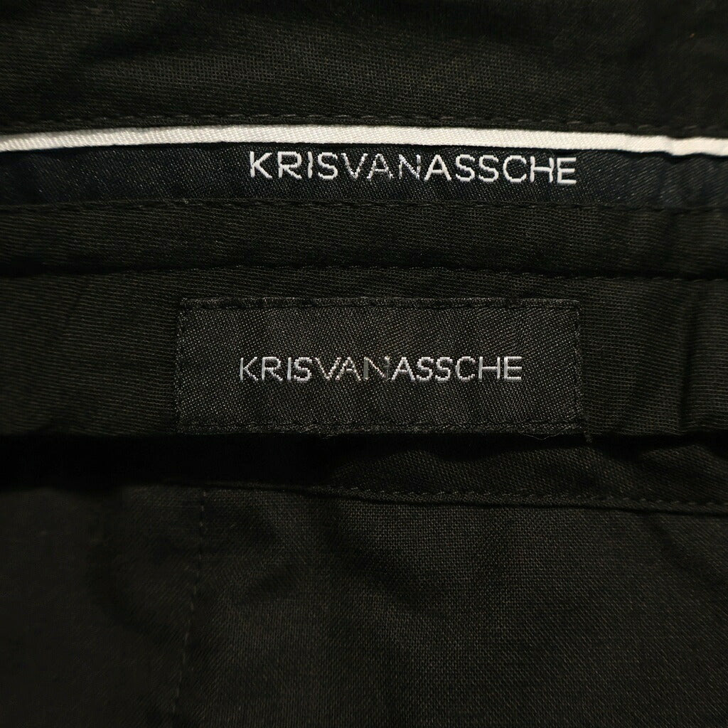 KRIS VAN ASSCHE(クリス ヴァン アッシュ) サイドライン グレンチェック ストレート スラックス グレー