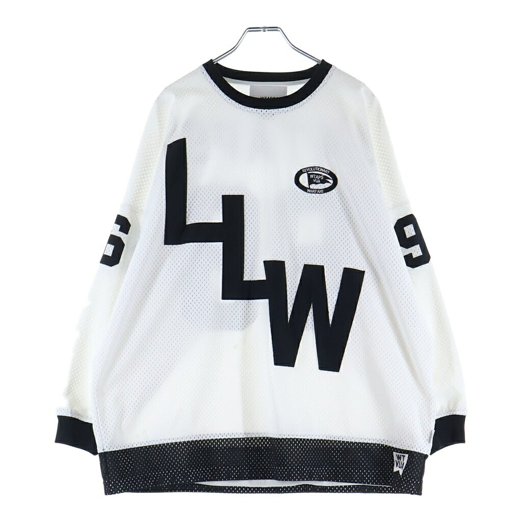 WTAPS(ダブルタップス) 22AW NETMINDER/LS/POLY. LLW 222ATDT-CSM06 メッシュ ゲームシャツ ホワイト