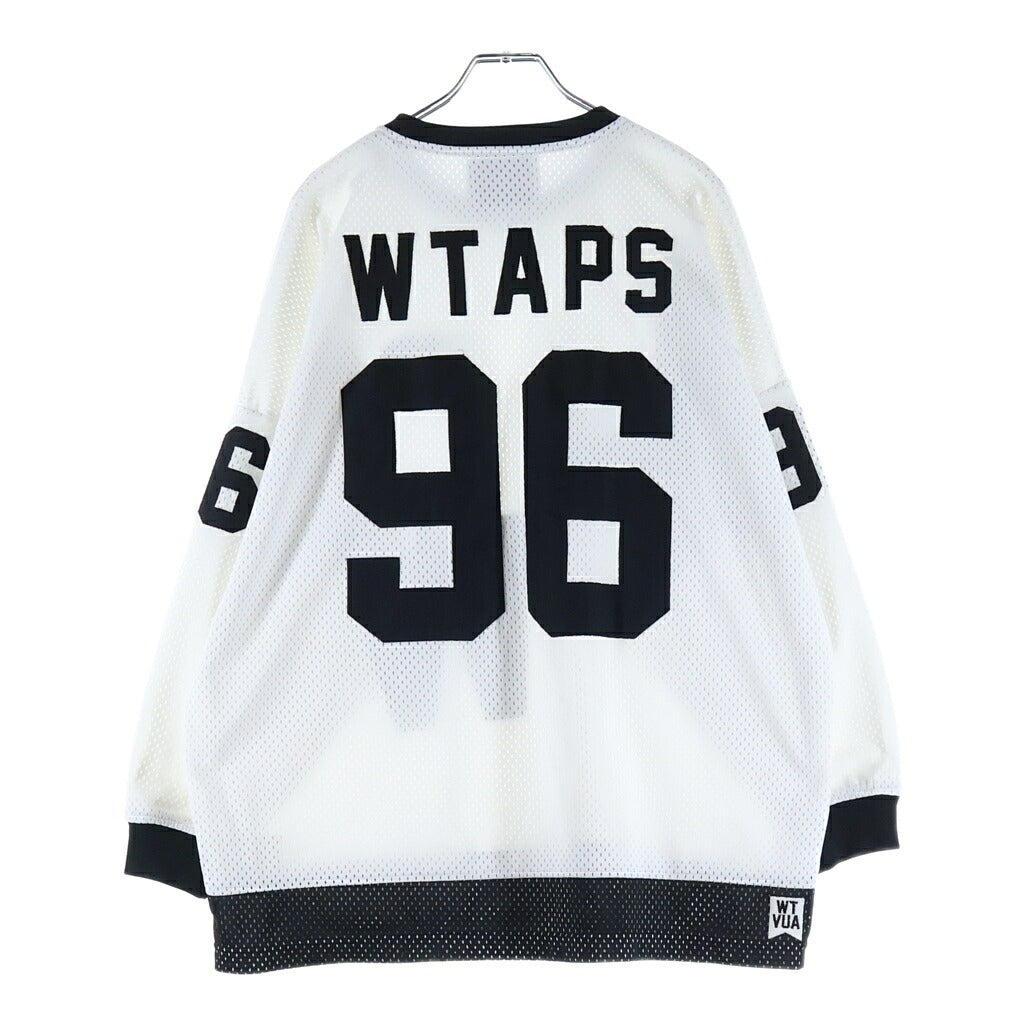 WTAPS(ダブルタップス) 22AW NETMINDER/LS/POLY. LLW 222ATDT-CSM06 メッシュ ゲームシャツ ホワイト