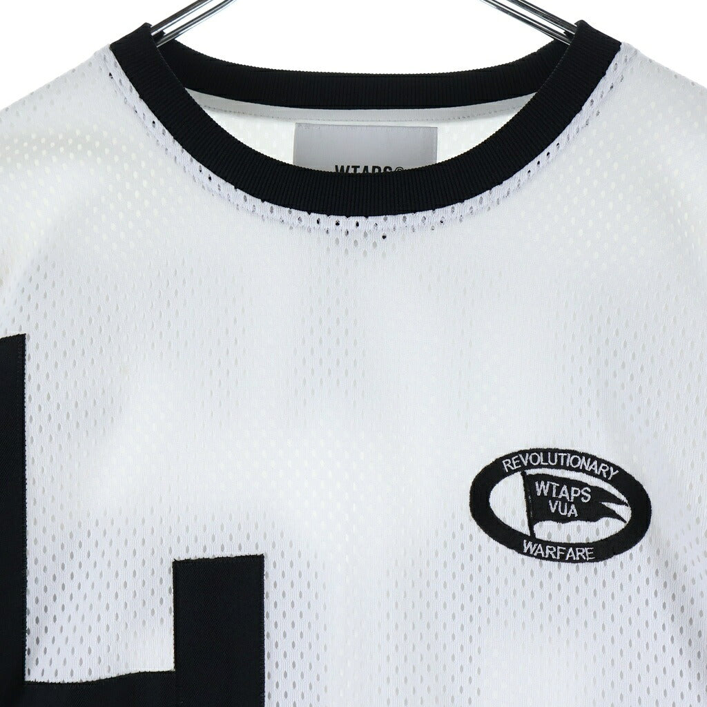 WTAPS(ダブルタップス) 22AW NETMINDER/LS/POLY. LLW 222ATDT-CSM06 メッシュ ゲームシャツ ホワイト