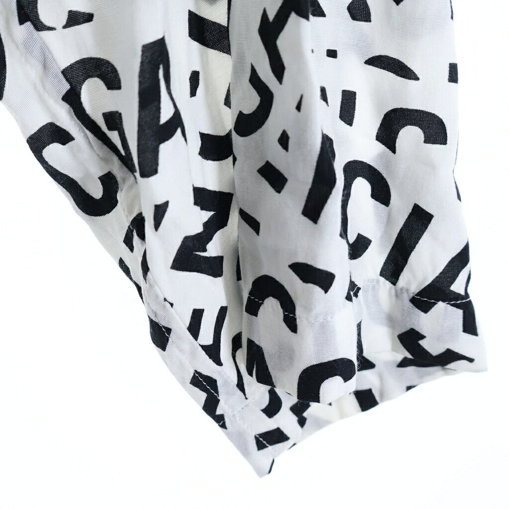 BALENCIAGA(バレンシアガ) 23SS HOMEWEAR BB Logo Rayon Shirt ロゴ 681812 TML21 レーヨンシャツ ホワイト
