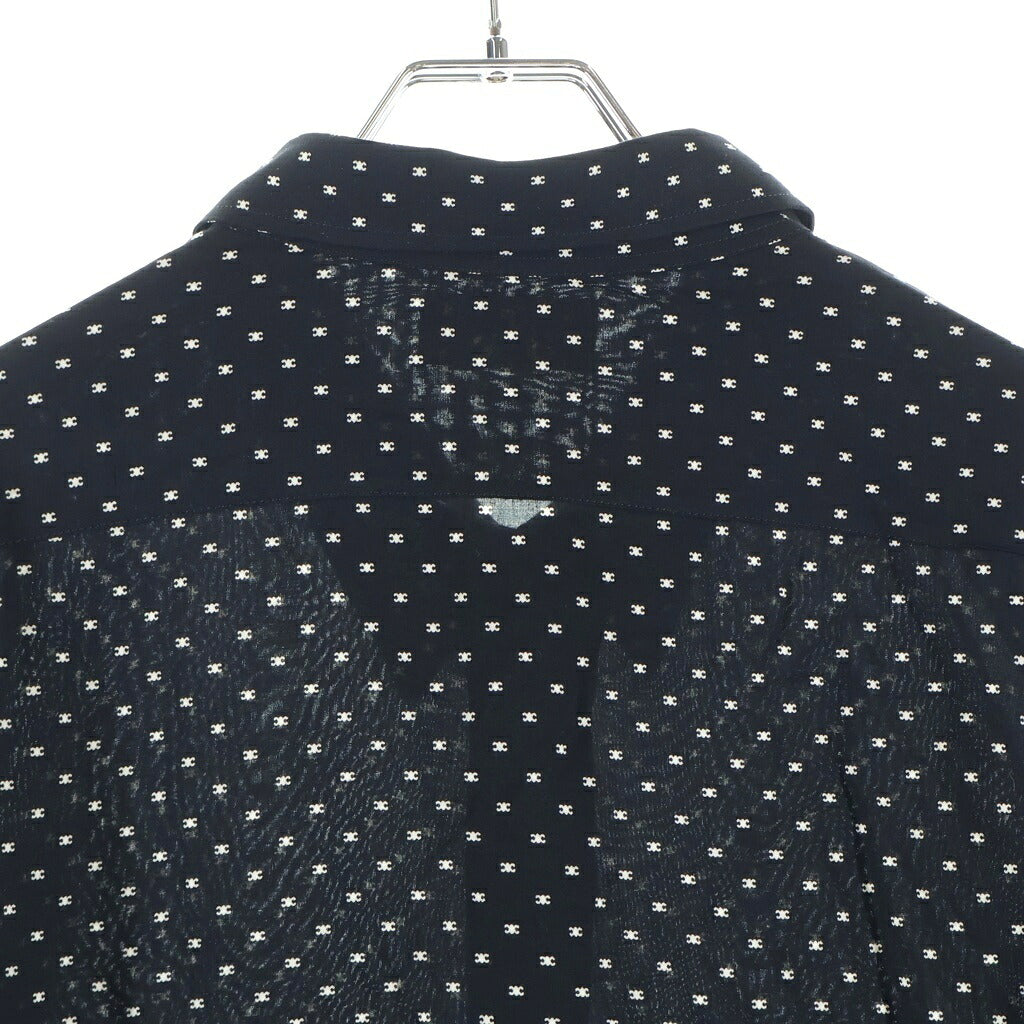 CELINE(セリーヌ) Triomphe Rayon Shirt トリオンフ 2C813313V 長袖シャツ ブラック