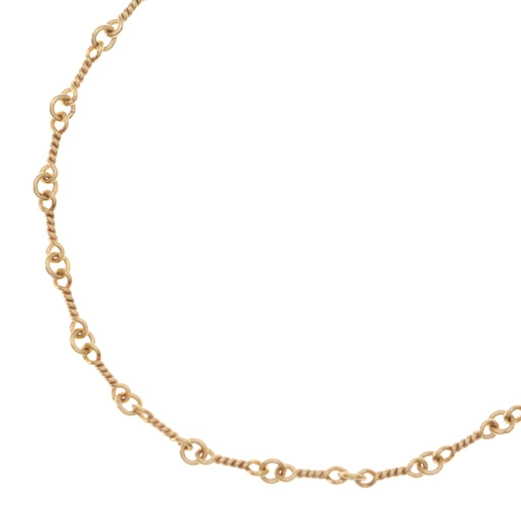 CHROME HEARTS(クロムハーツ) 22K NECKCHAIN T24 ツイストチェーンネックレス 24inch ゴールド