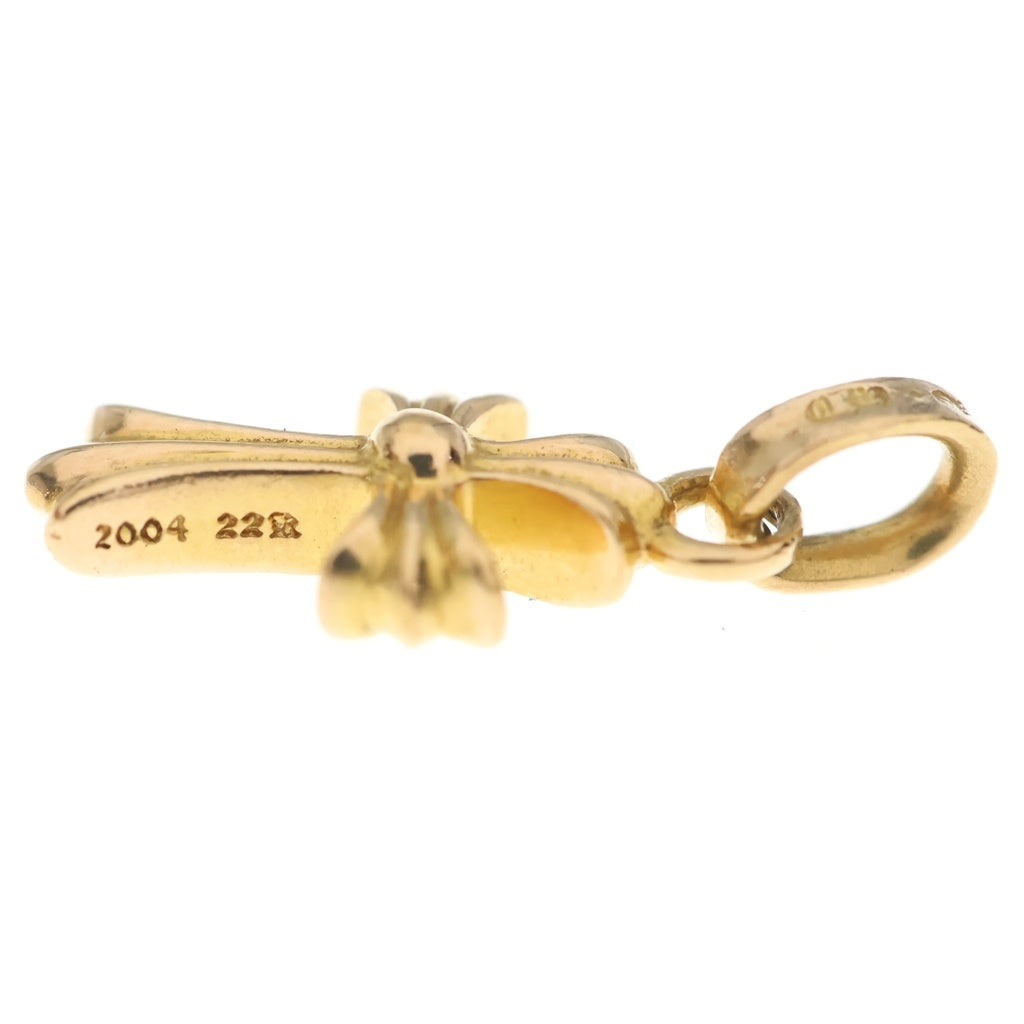 CHROME HEARTS(クロムハーツ) 22K CRS BBYFAT P/DIA ベイビーファットクロス PAVEダイヤ ペンダントトップ ゴールド BCA035
