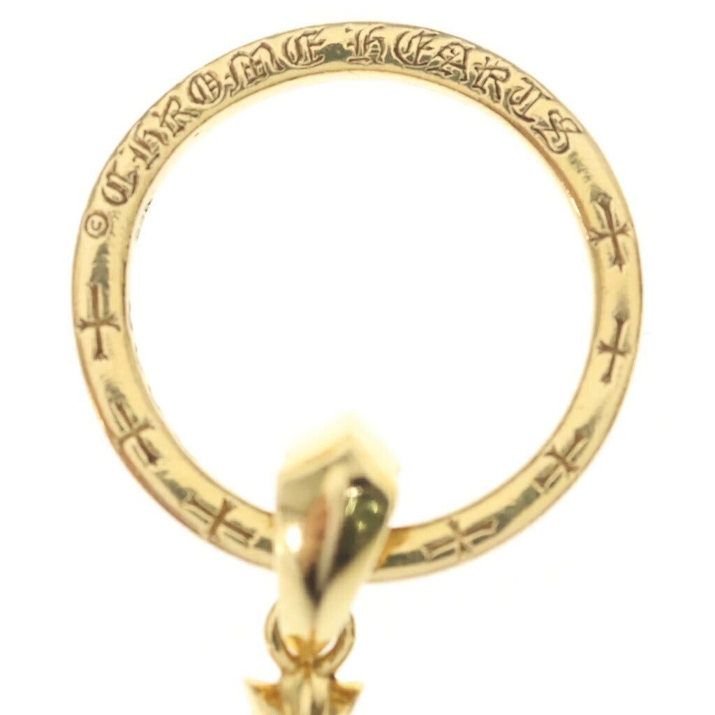 CHROME HEARTS(クロムハーツ) 22K EWLP NTFL BBF 1DIA ベイビーファットクロス アイウェアループ 1ダイヤ ペンダントトップ シルバー
