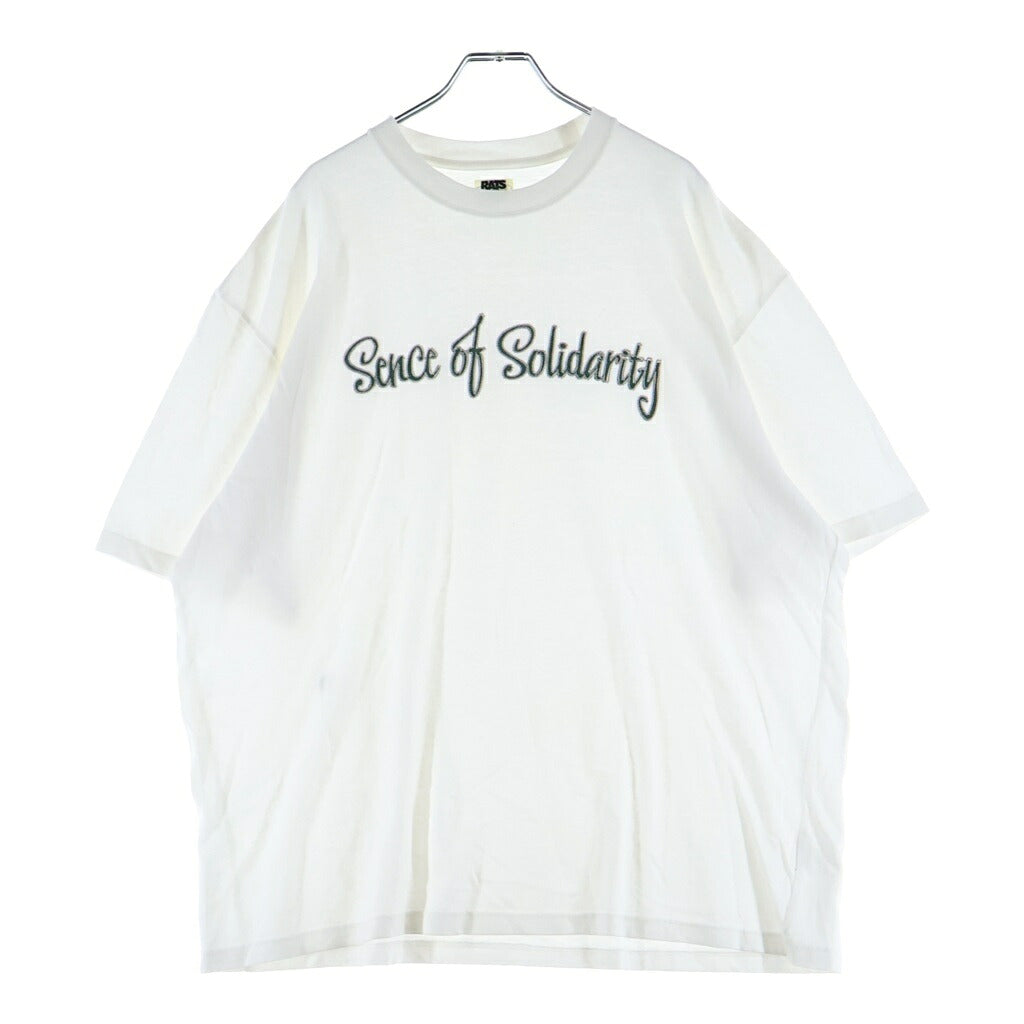 RATS(ラッツ) 25SS CHAIN LOCK TEE チェーンロック クルーネック半袖Tシャツ ホワイト 25RT-0505