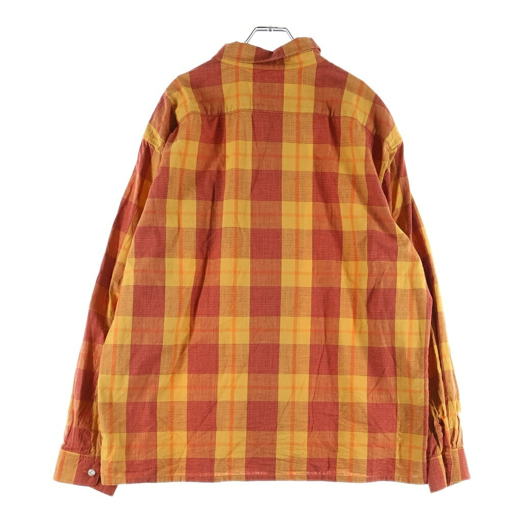 RATS(ラッツ) 26SS COTTON CHECK SHIRT コットンチェック長袖シャツ 26RS-0309 オレンジ