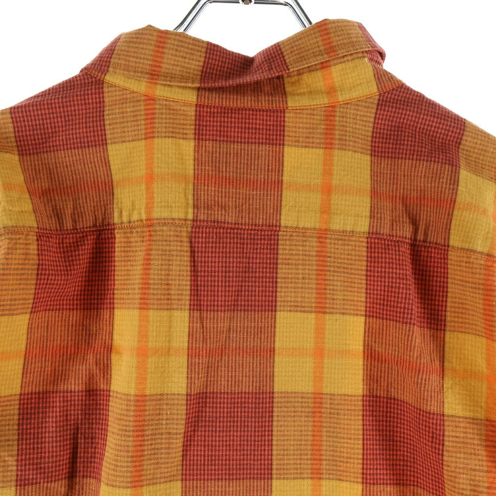RATS(ラッツ) 26SS COTTON CHECK SHIRT コットンチェック長袖シャツ 26RS-0309 オレンジ