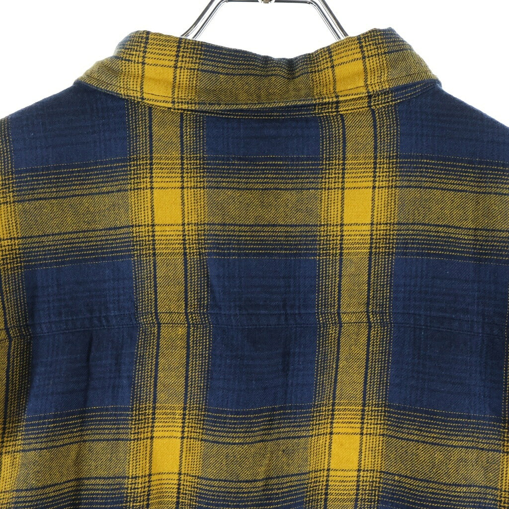 RATS(ラッツ) 25SS COTTON LINEN CHECK SHIRT コットンリネンチェック長袖シャツ 25RS-0307 イエロー
