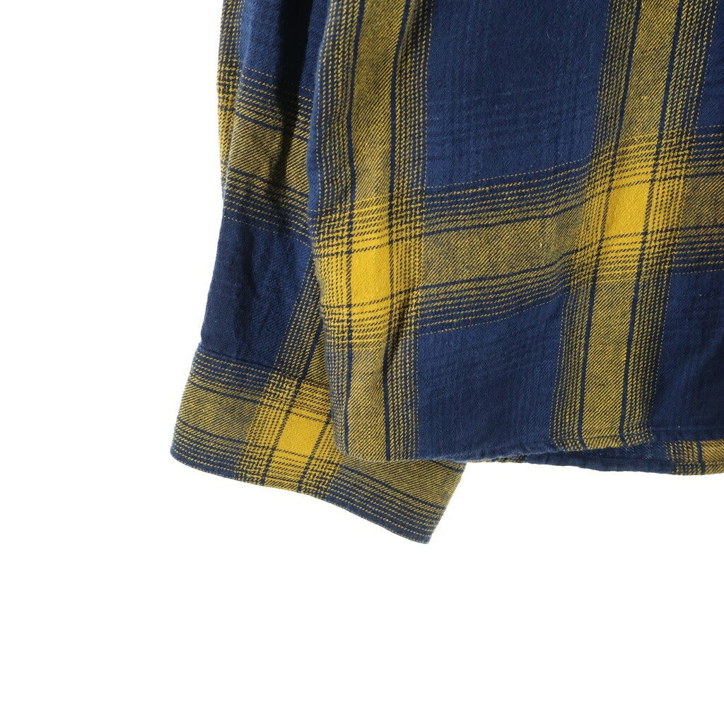 RATS(ラッツ) 25SS COTTON LINEN CHECK SHIRT コットンリネンチェック長袖シャツ 25RS-0307 イエロー