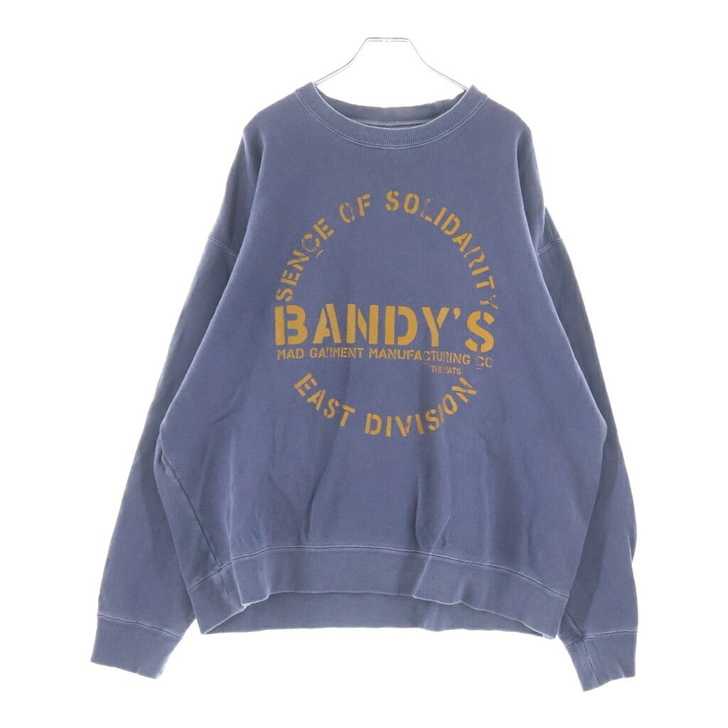 RATS(ラッツ) 25SS PIGMENT DYED CREW NECK SWEAT ピグメントダイ加工クルーネックスウェット 25RTC-0203 ネイビー