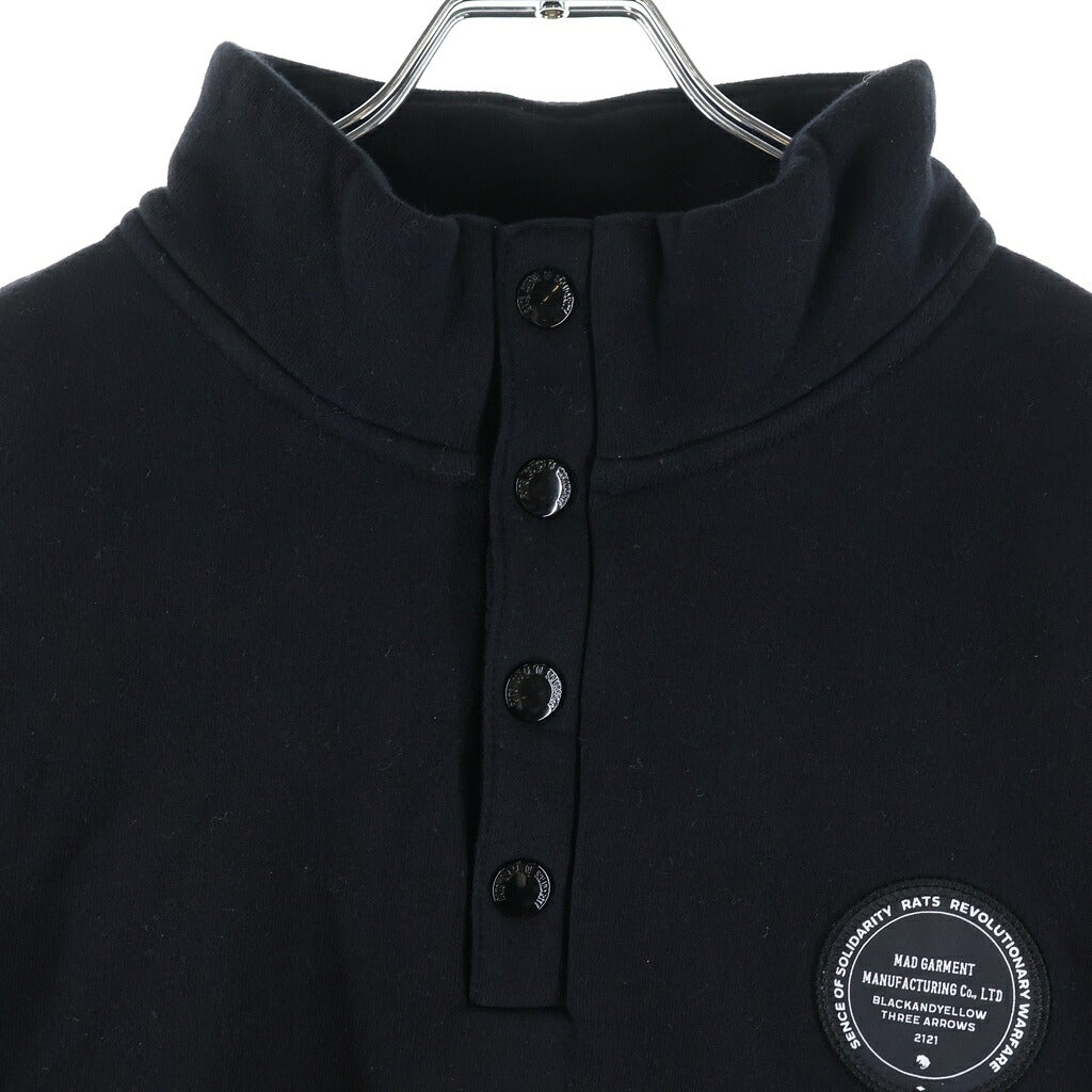 RATS(ラッツ) 24AW STAND COLLAR SWEAT スタンドカラースウェット 24RTC-1201 ブラック