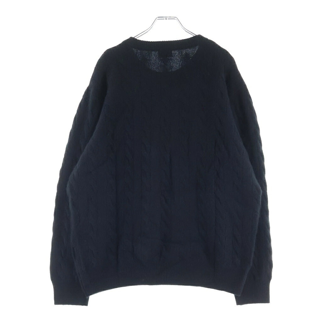 RATS(ラッツ) 24AW CASHMERE CABLE KNIT カシミヤケーブルクルーネックニット 24RN-1011 ブラック