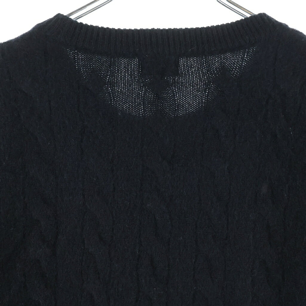 RATS(ラッツ) 24AW CASHMERE CABLE KNIT カシミヤケーブルクルーネックニット 24RN-1011 ブラック