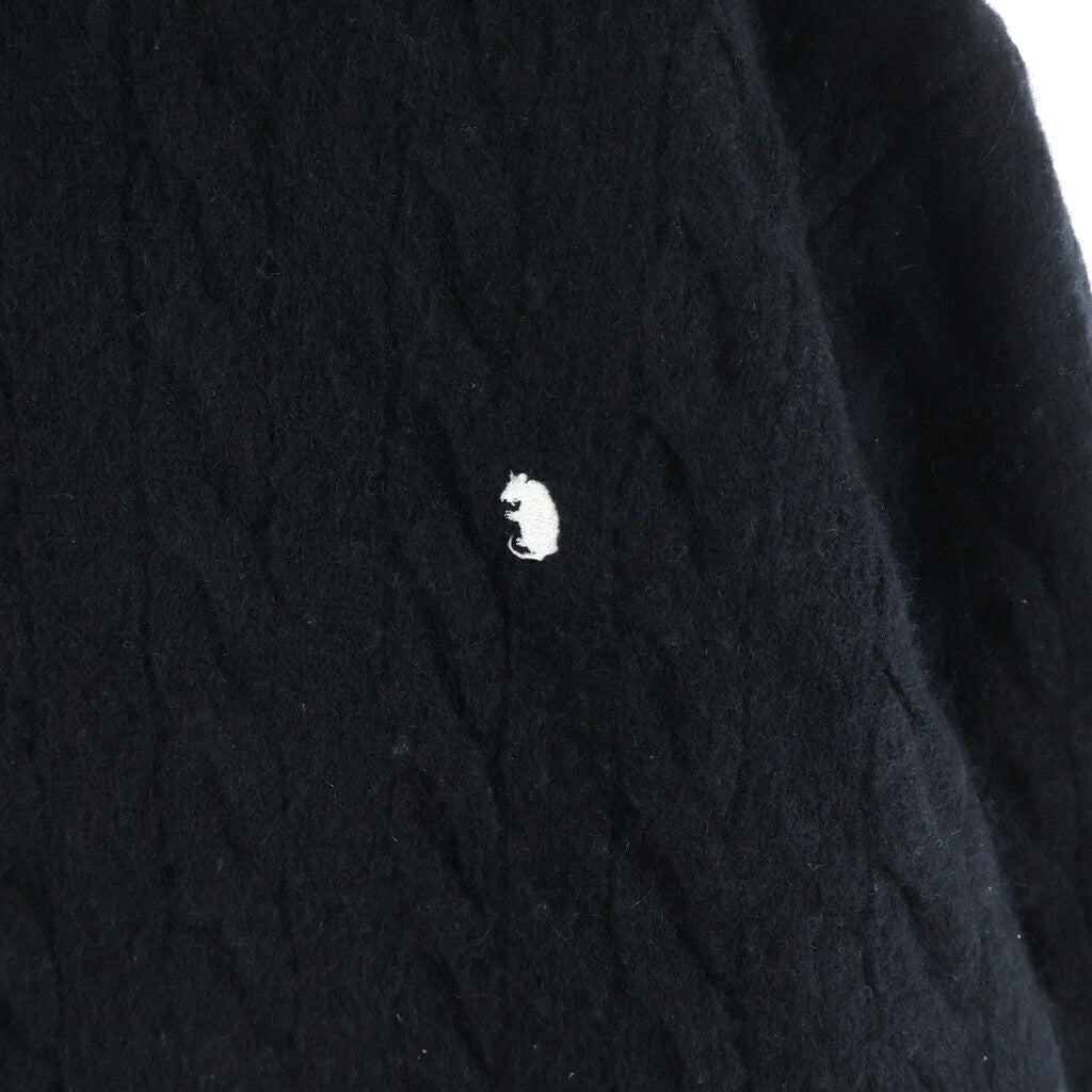 RATS(ラッツ) 24AW CASHMERE CABLE KNIT カシミヤケーブルクルーネックニット 24RN-1011 ブラック