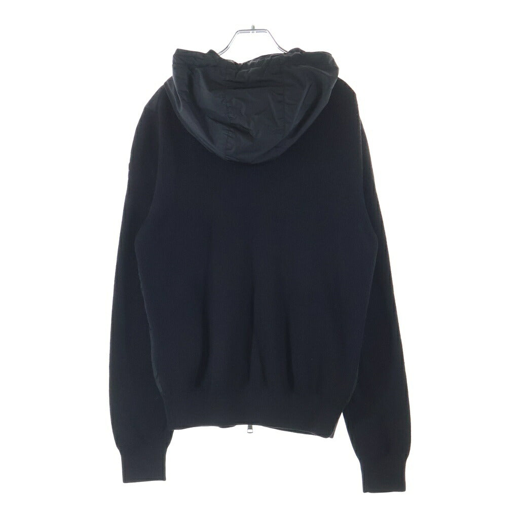 MONCLER(モンクレール) Nylon knit zip hoodie ナイロンニット ジップパーカー B20919404300 97551 ブラック