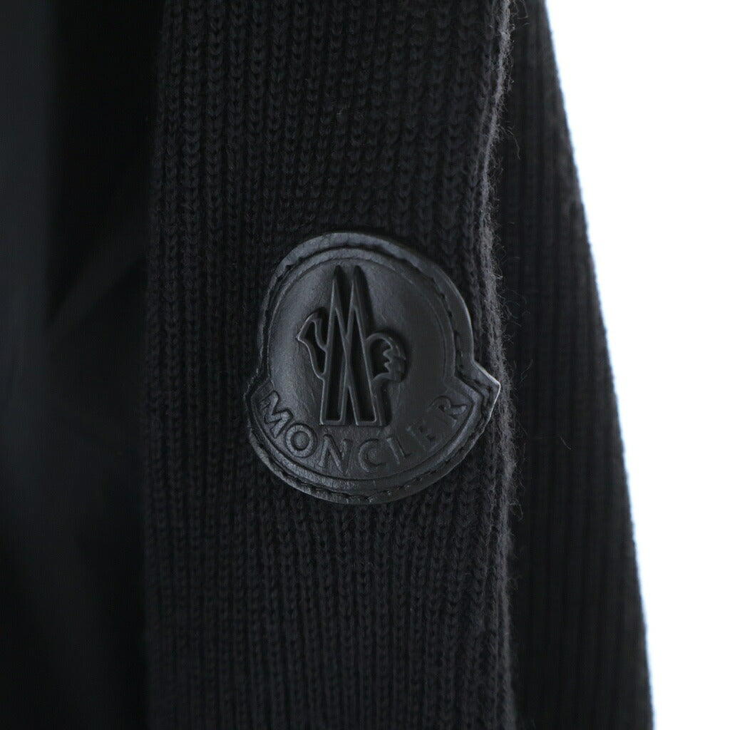 MONCLER(モンクレール) Nylon knit zip hoodie ナイロンニット ジップパーカー B20919404300 97551 ブラック