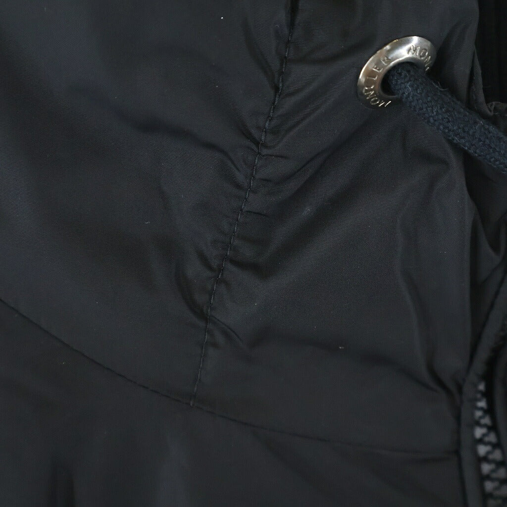MONCLER(モンクレール) Nylon knit zip hoodie ナイロンニット ジップパーカー B20919404300 97551 ブラック