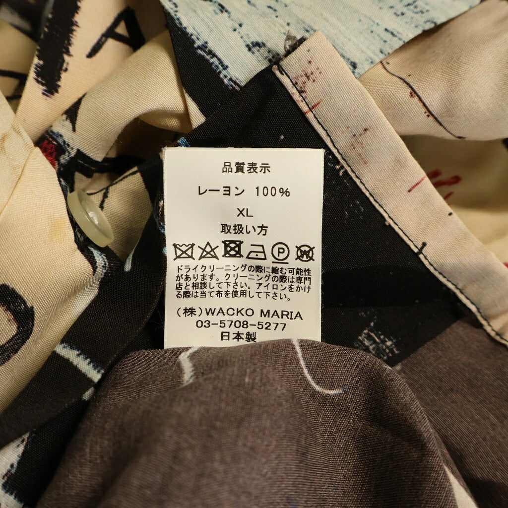 WACKO MARIA(ワコマリア) JEAN-MICHEL BASQUIAT HAWAIIAN SHIRT ジャン ミシェル バスキア アロハシャツ マルチカラー