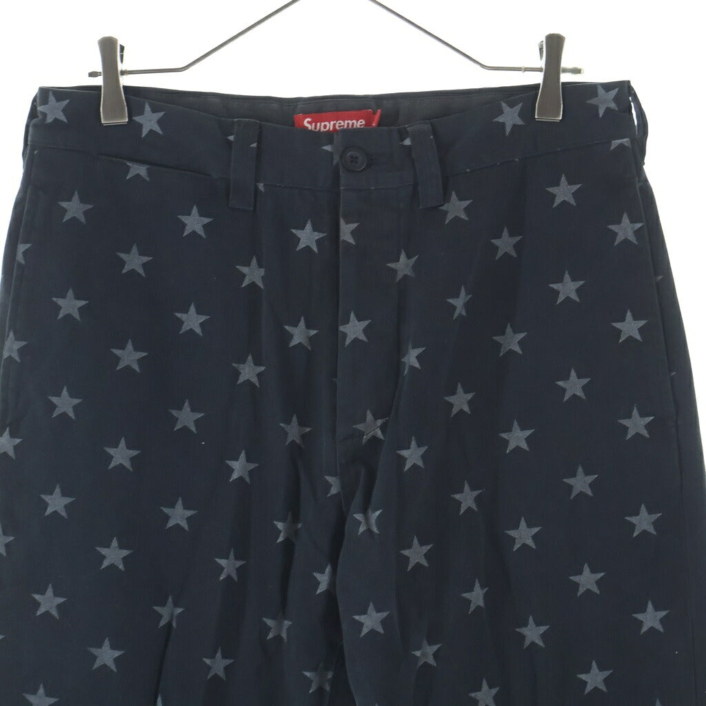 SUPREME(シュプリーム) 20SS Chino Pant Black Star チノ ストレートパンツ ブラック