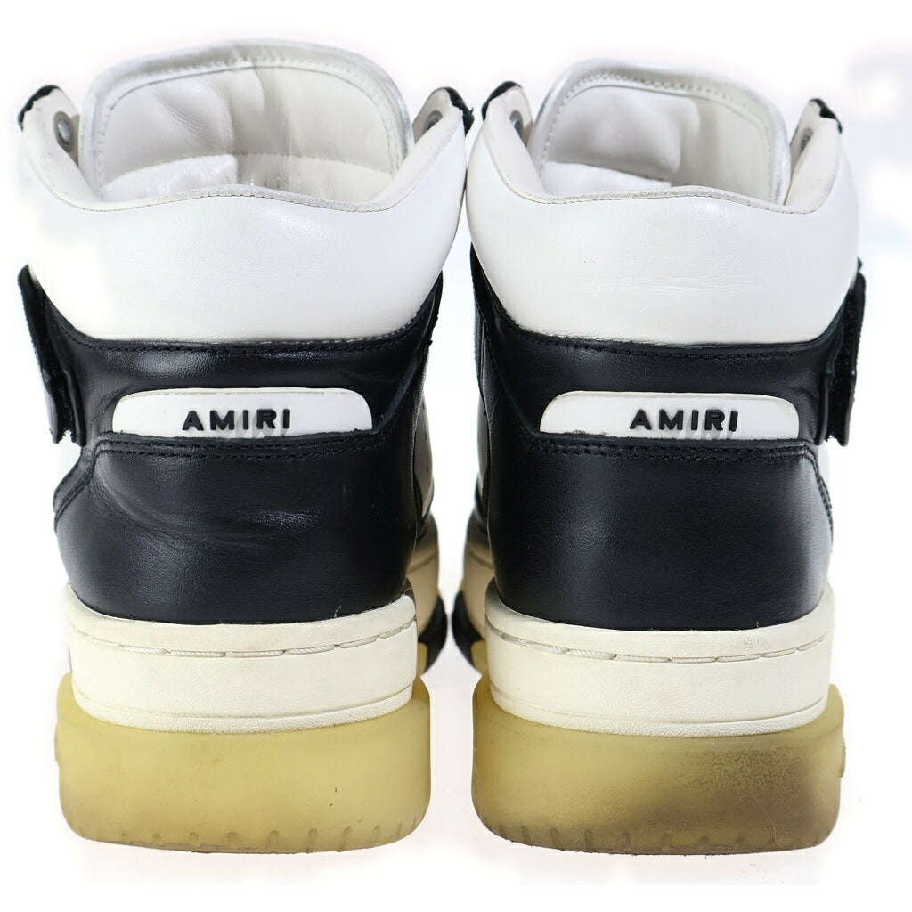 AMIRI(アミリ) 22AW STADIUM MID スタジアムミッド ハイカットスニーカー AW22MFS005-004 ブラック/ホワイト