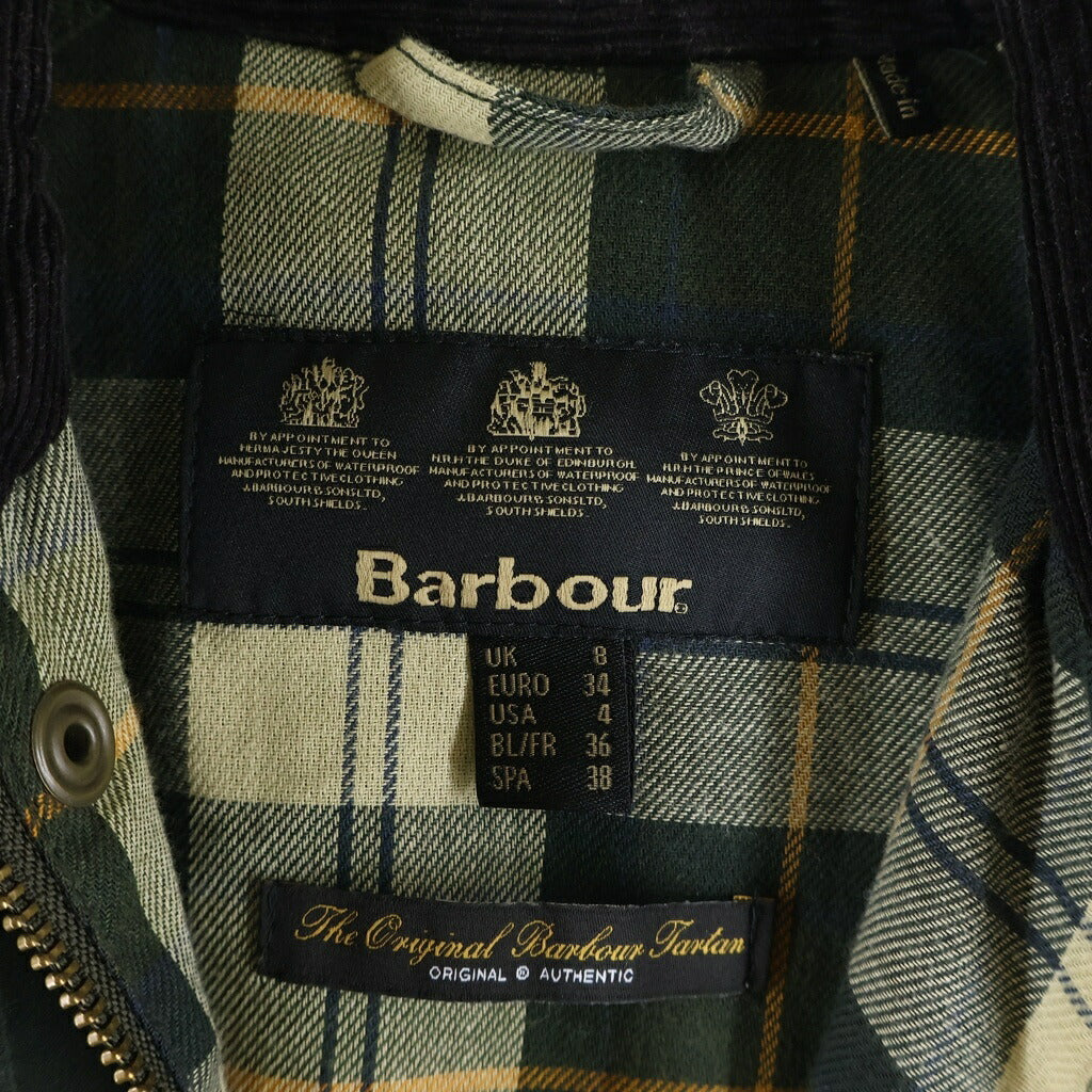 Barbour(バブアー) BEADLE オイルドジャケット ジップアップジャケット 1902056 カーキ