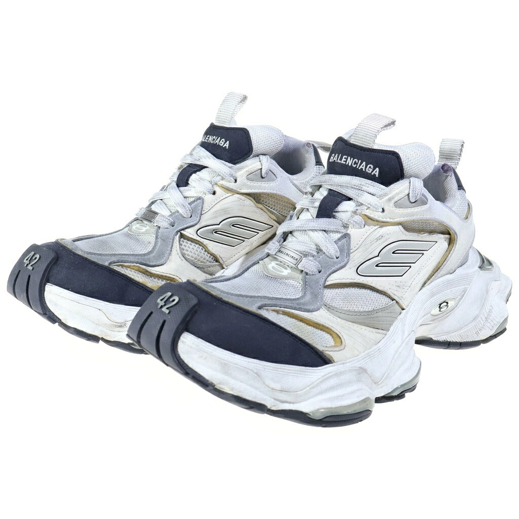 BALENCIAGA(バレンシアガ) 24SS CARGO カーゴ ヴィンテージ加工 ローカットスニーカー ホワイト/グレー 785754