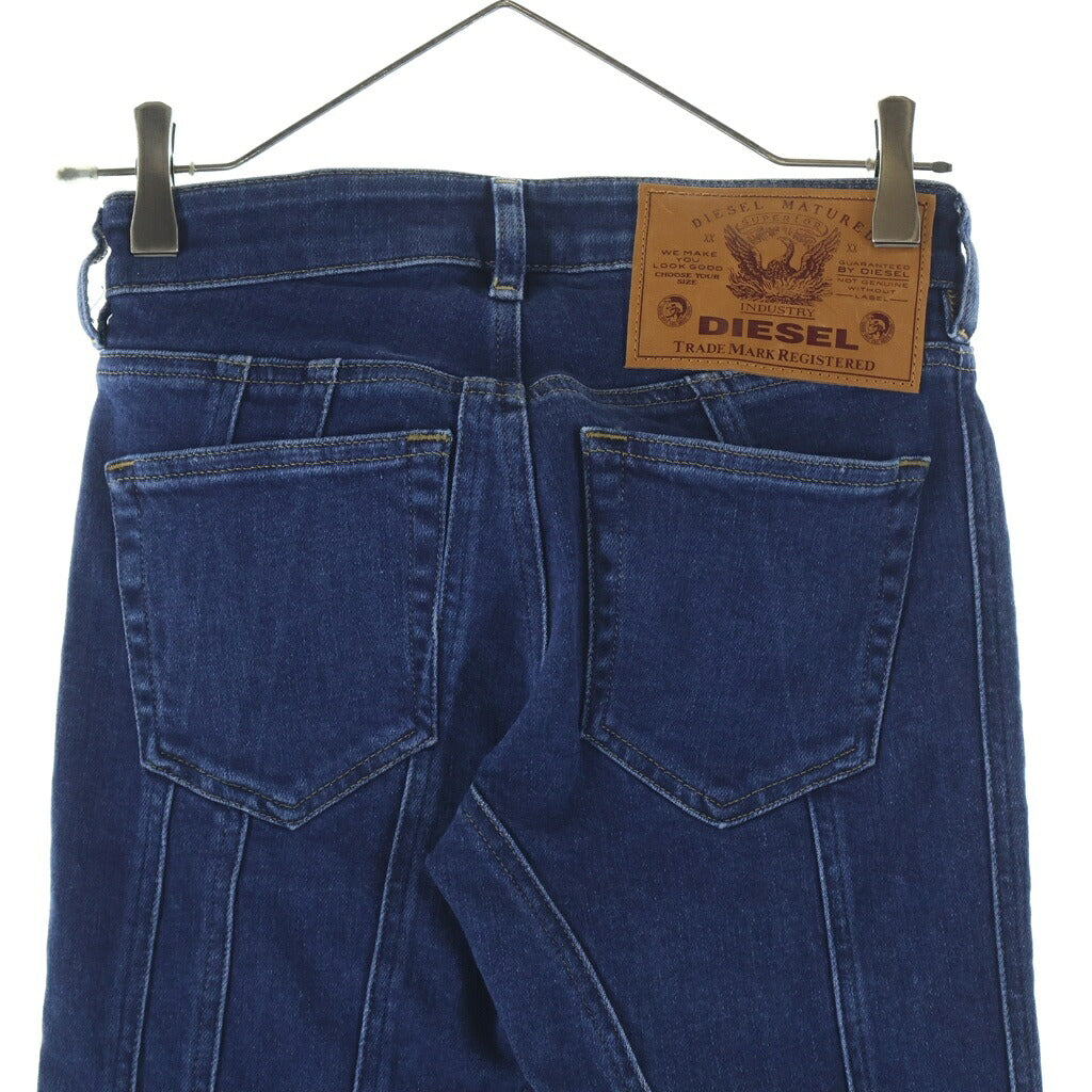 DIESEL(ディーゼル) Slandy ハイウエスト パネル スキニージーンズ デニムパンツ A0256309B10 インディゴ レディース
