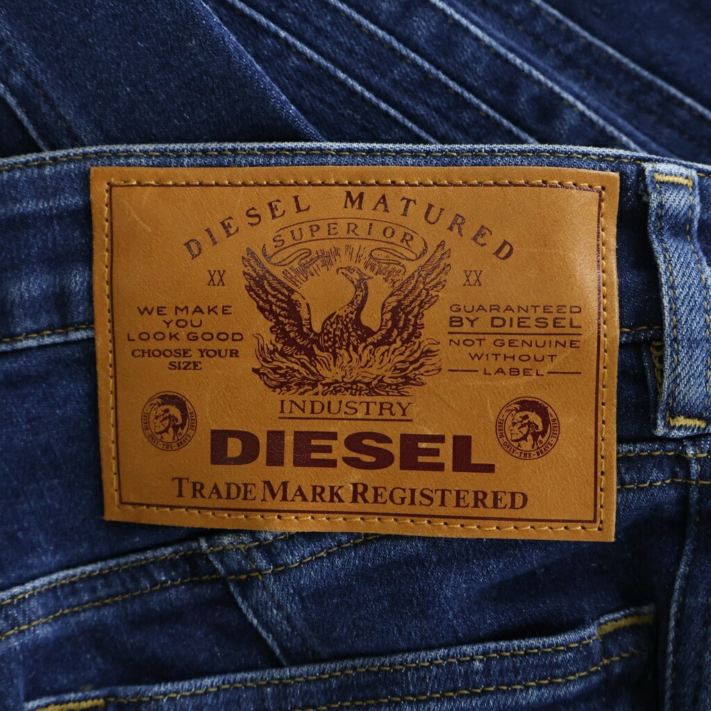DIESEL(ディーゼル) Slandy ハイウエスト パネル スキニージーンズ デニムパンツ A0256309B10 インディゴ レディース