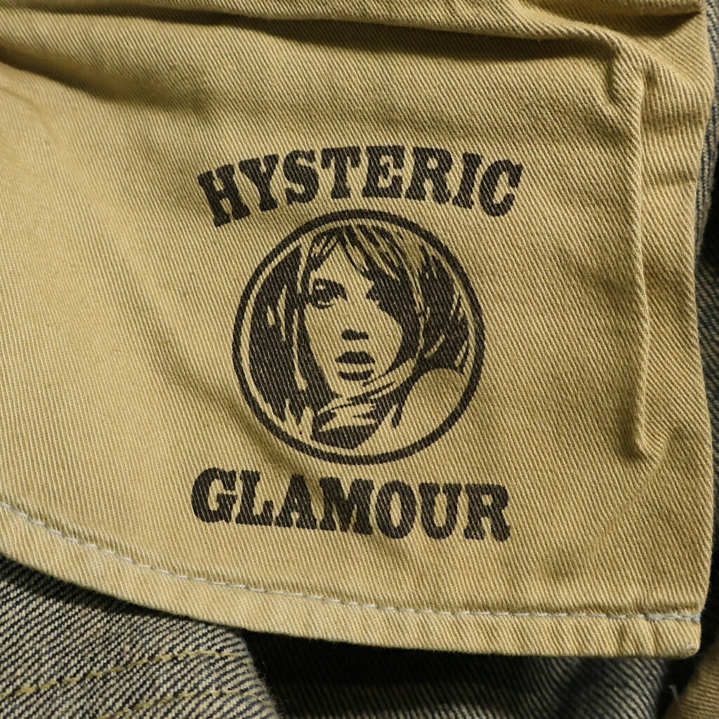 HYSTERIC GLAMOUR(ヒステリックグラマー) 23SS RW CLASH加工 スリムストレートデニムパンツ インディゴ 02251AP51