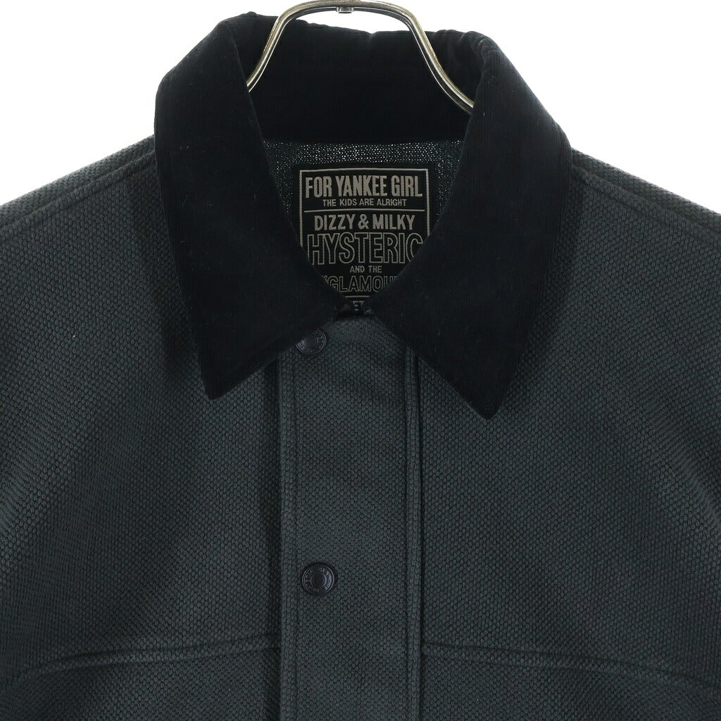 HYSTERIC GLAMOUR(ヒステリックグラマー) 25SS AUTHENTIC WORK JACKET オーセンティック ワークジャケット ブラック 02251CJ02