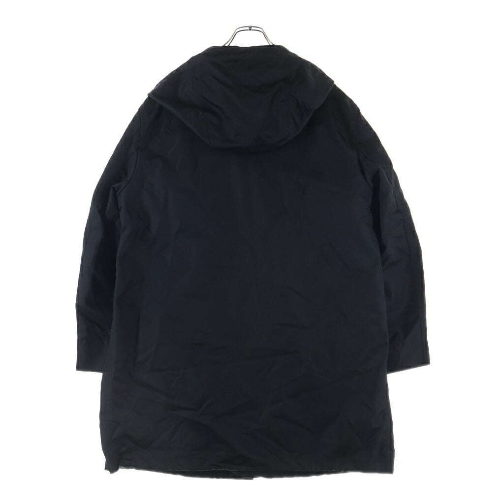 BURBERRY(バーバリー) ロゴラバーワッペン オーバーサイズ ジップアップ フーデッド ナイロンコート ブラック 8040675