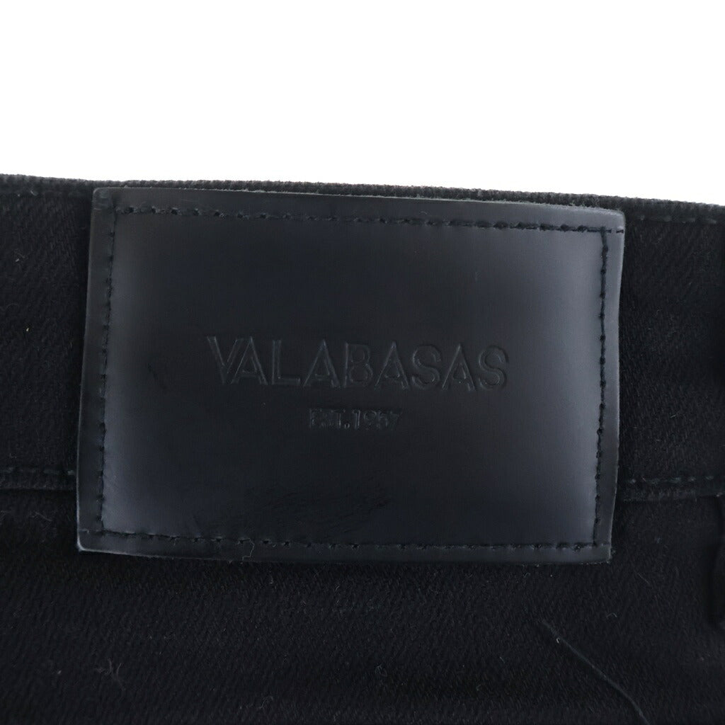 VALABASAS(ヴァラバサス) ダメージ加工 スキニーパンツ ブラック