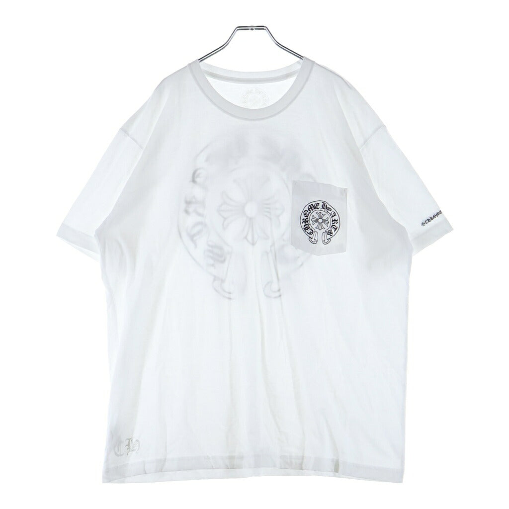 CHROME HEARTS(クロムハーツ) Horseshoe S/S Tee ホースシュー クルーネックTシャツ ホワイト