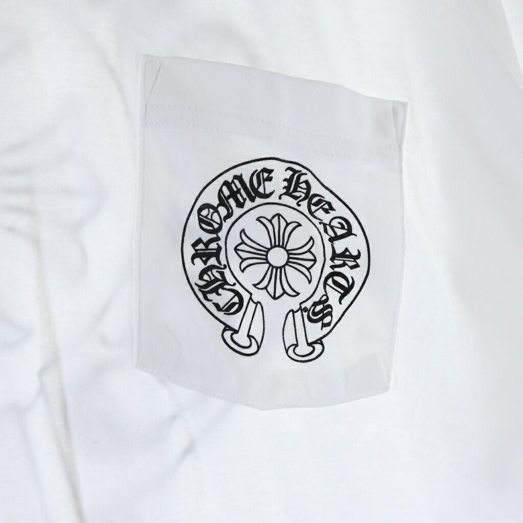 CHROME HEARTS(クロムハーツ) Horseshoe S/S Tee ホースシュー クルーネックTシャツ ホワイト