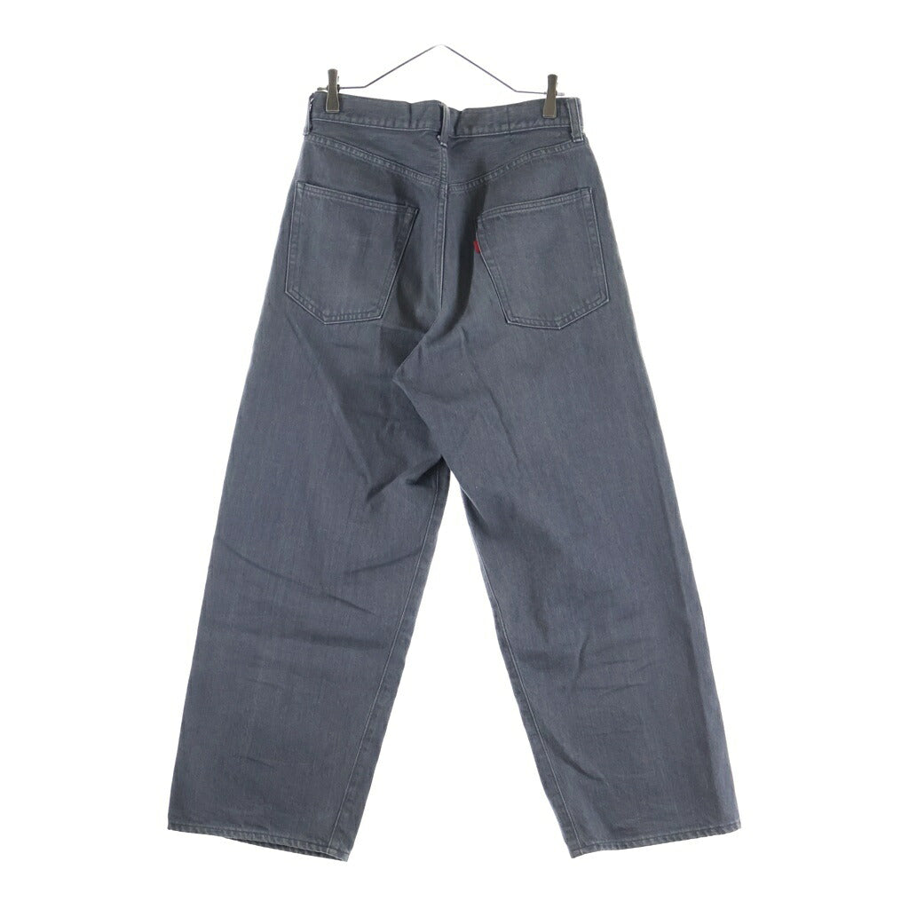 INTERIM(インテリム) VINTAGE FADE LIGHT DENIM MIL BAGGY TROUSER IT25S089 5P ワイドデニム グレー