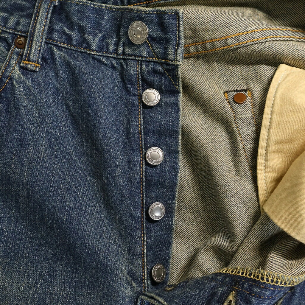 A.PRESSE(アプレッセ) Washed Denim Wide Pants AP-4002 ワイドデニム W32 L28 インディゴ